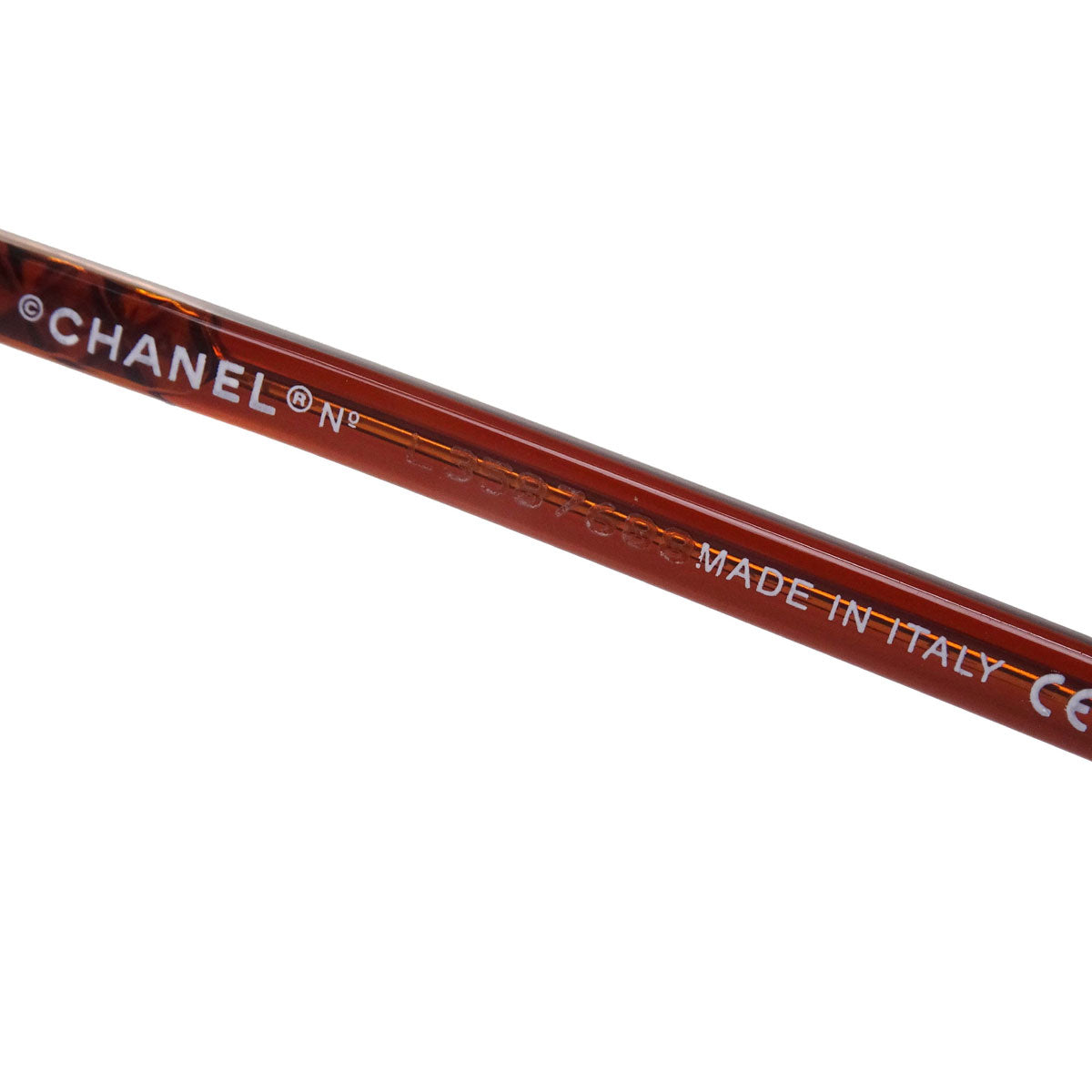 Chanel Sunglasses Eyewear Orange 62□12 Small Good