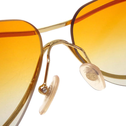 Chanel Sunglasses Eyewear Orange 62□12 Small Good