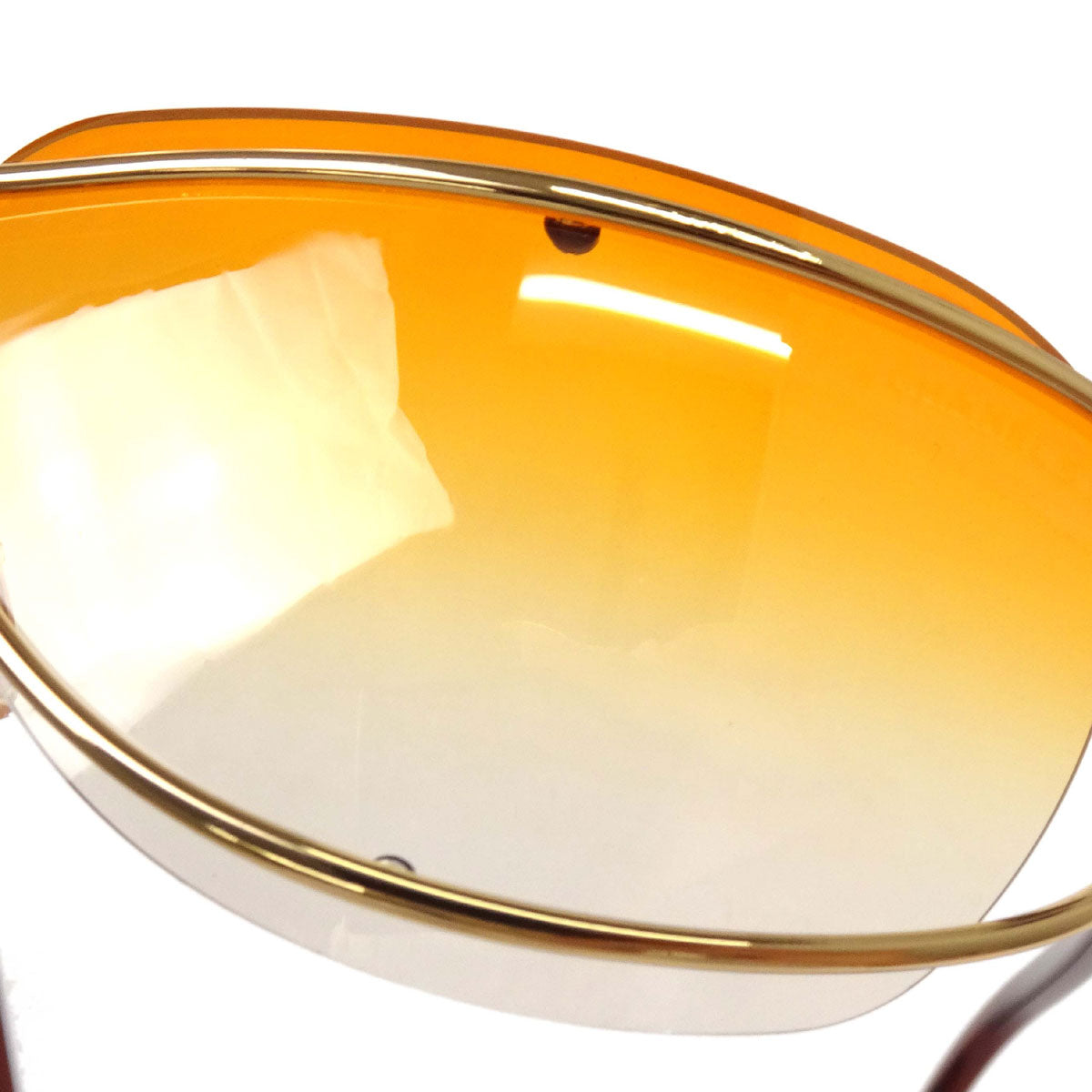 Chanel Sunglasses Eyewear Orange 62□12 Small Good