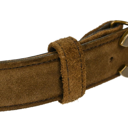Chanel Brown Suede CC Belt #70/28 Small Good