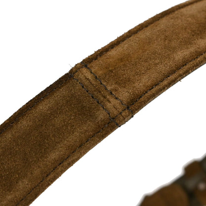 Chanel Brown Suede CC Belt #70/28 Small Good