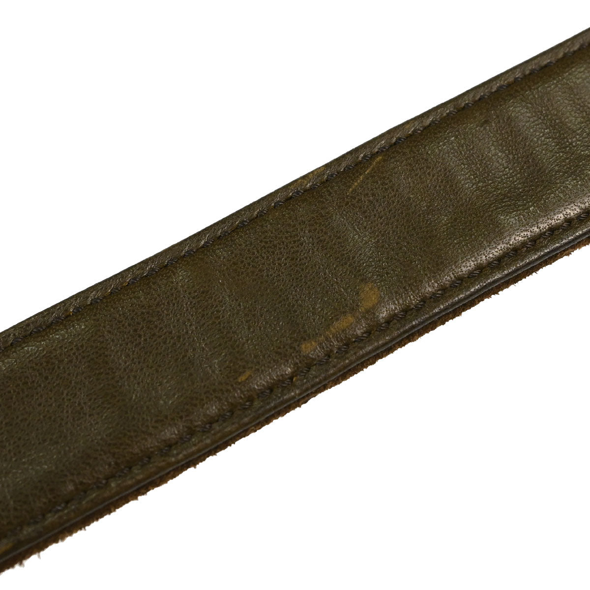 Chanel Brown Suede CC Belt #70/28 Small Good