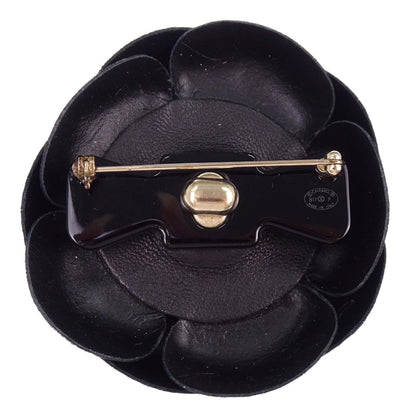 Chanel Chain Belt CC Camellia Bow Gold Black B17P Small Good