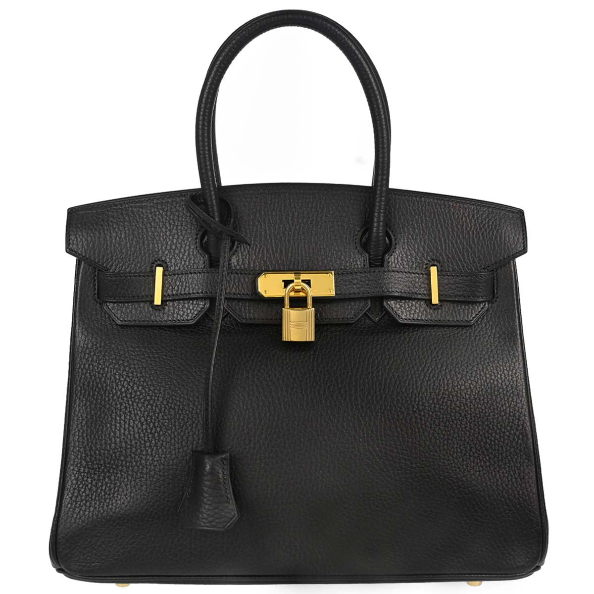 Hermes Black Ardennes Birkin 30 Handbag