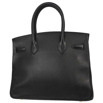 Hermes Black Ardennes Birkin 30 Handbag