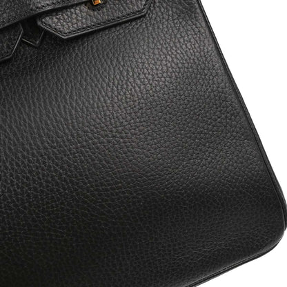 Hermes Black Ardennes Birkin 30 Handbag