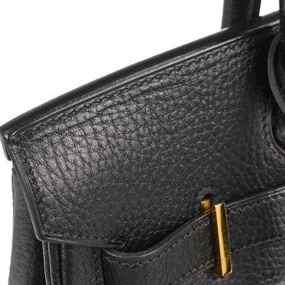 Hermes Black Ardennes Birkin 30 Handbag