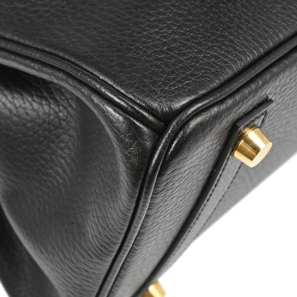 Hermes Black Ardennes Birkin 30 Handbag