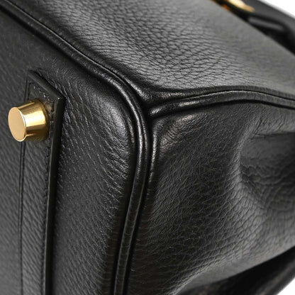 Hermes Black Ardennes Birkin 30 Handbag