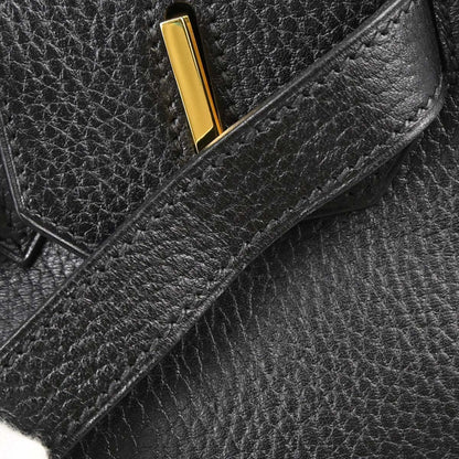 Hermes Black Ardennes Birkin 30 Handbag