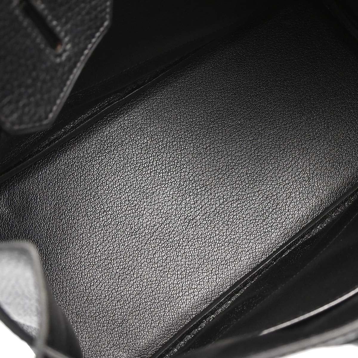 Hermes Black Ardennes Birkin 30 Handbag
