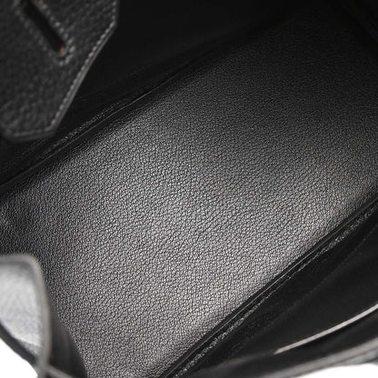 Hermes Black Ardennes Birkin 30 Handbag