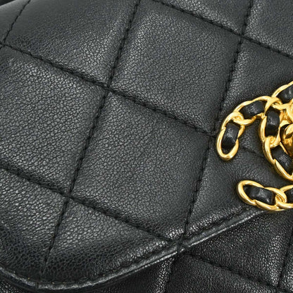 Chanel 2019 Black Lambskin Dix-Neuf 19 Waist Bum Bag
