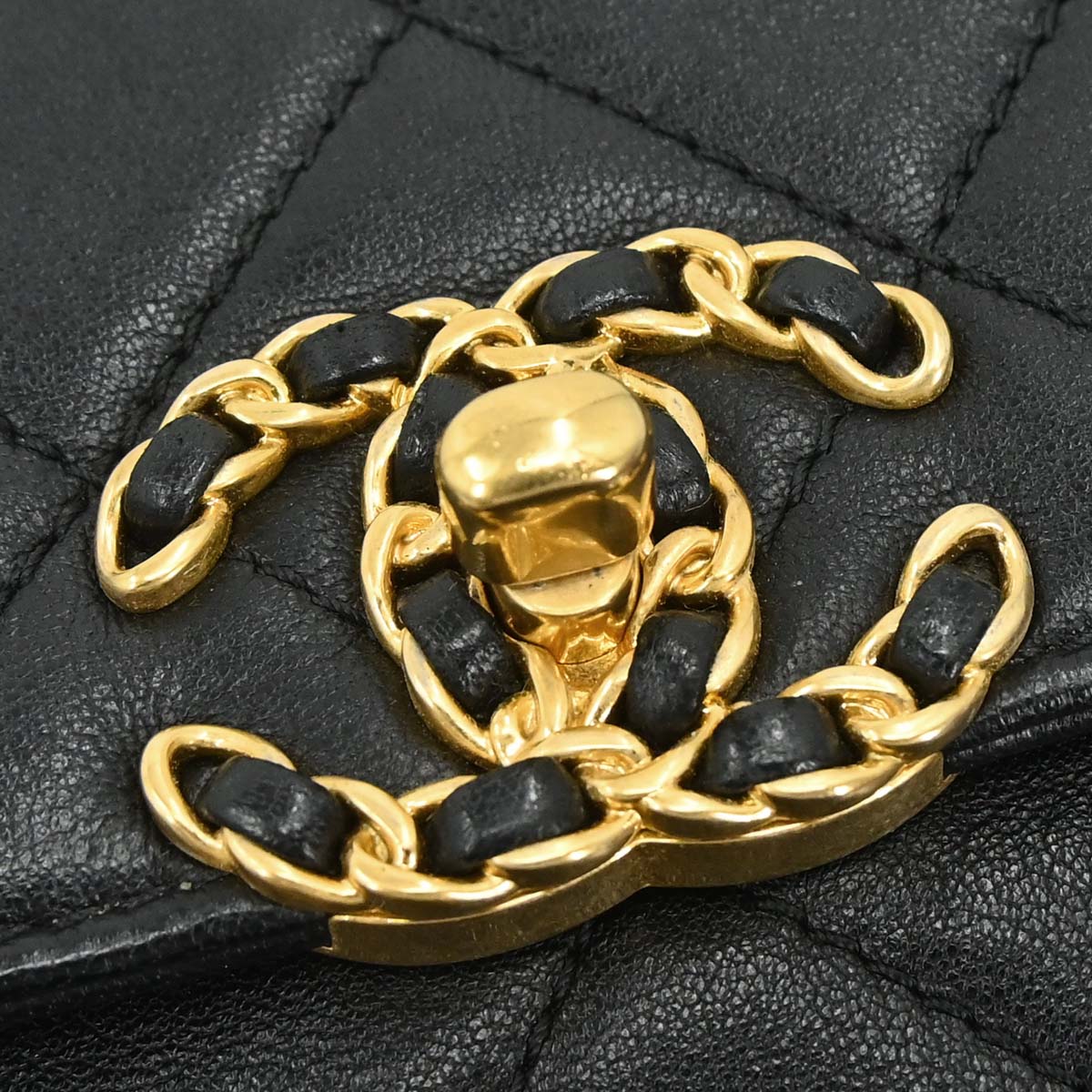 Chanel 2019 Black Lambskin Dix-Neuf 19 Waist Bum Bag