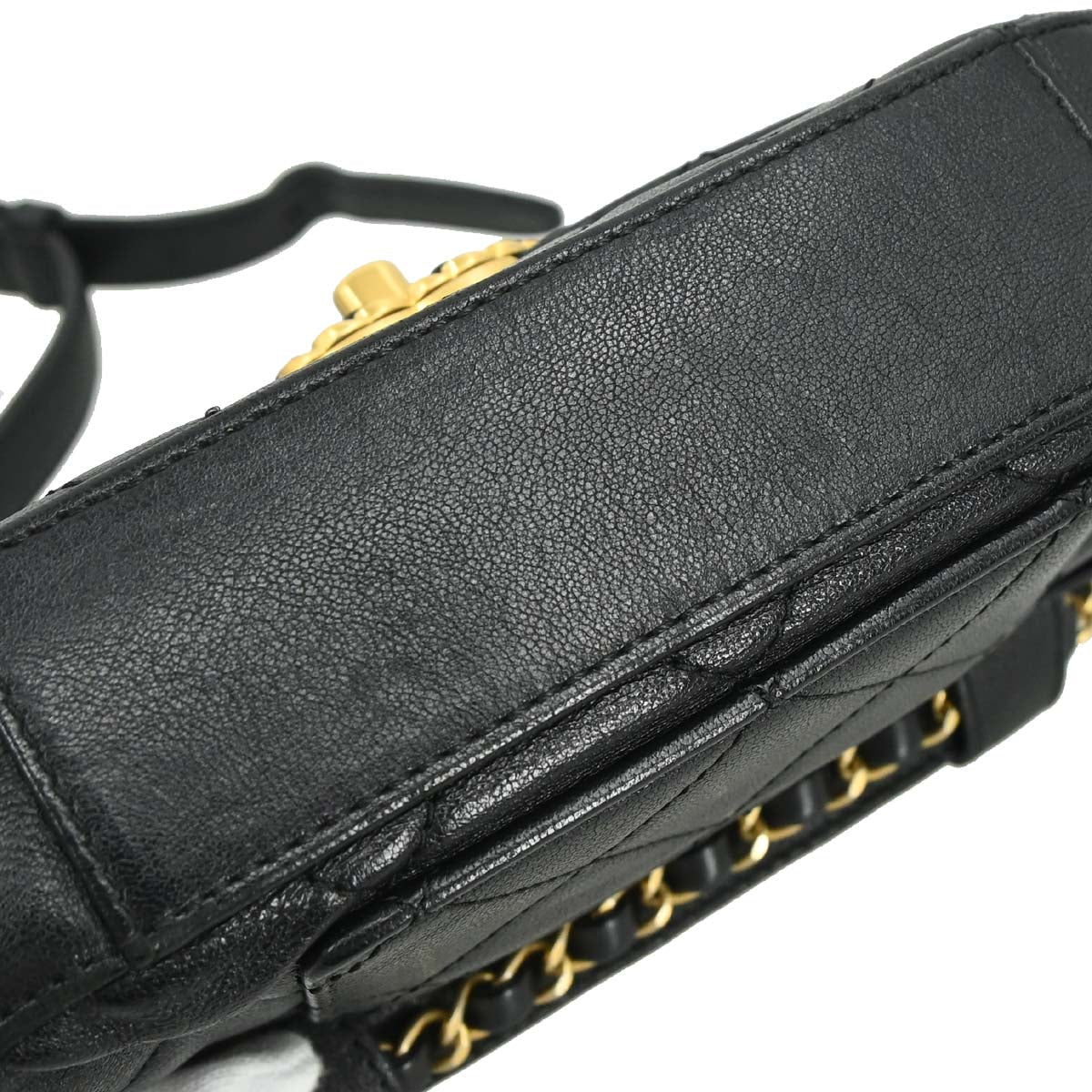 Chanel 2019 Black Lambskin Dix-Neuf 19 Waist Bum Bag