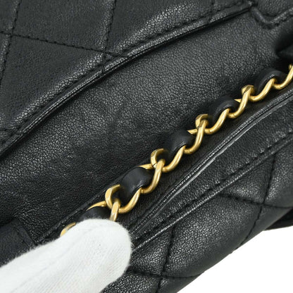 Chanel 2019 Black Lambskin Dix-Neuf 19 Waist Bum Bag