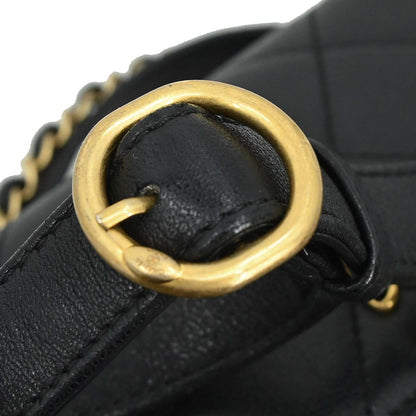 Chanel 2019 Black Lambskin Dix-Neuf 19 Waist Bum Bag
