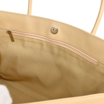 Chanel Beige Calfskin Executive Cerf 2way Shoulder Tote Bag