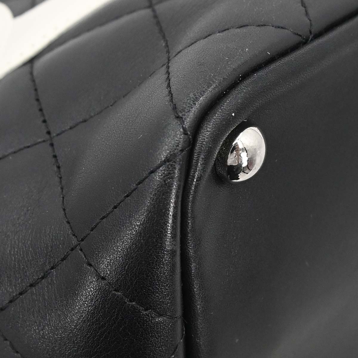 Chanel 2005-2006 Black Calfskin Cambon Ligne Tote Handbag