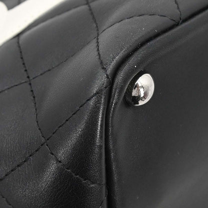 Chanel 2005-2006 Black Calfskin Cambon Ligne Tote Handbag