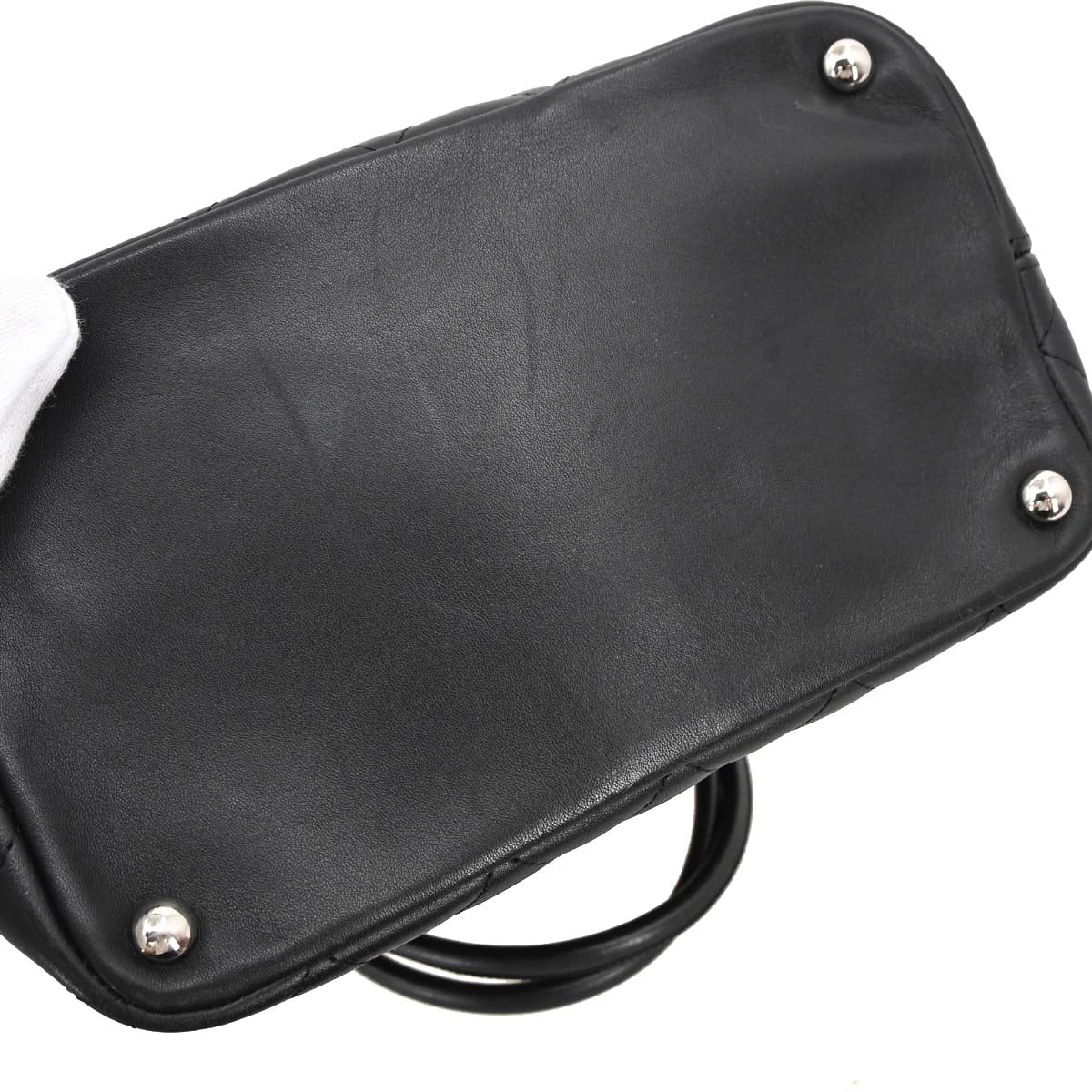 Chanel 2005-2006 Black Calfskin Cambon Ligne Tote Handbag