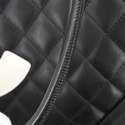 Chanel 2005-2006 Black Calfskin Cambon Ligne Tote Handbag