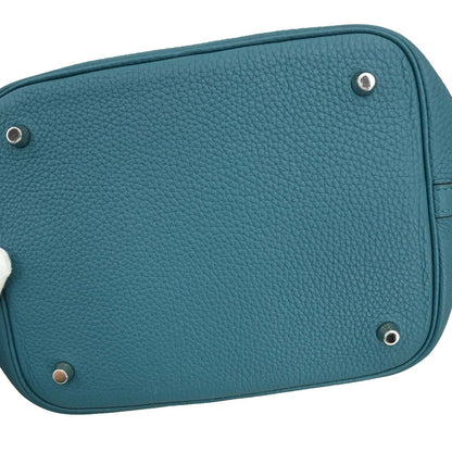 Hermes Cobalt Taurillon Clemence Picotin Lock 22 MM Handbag