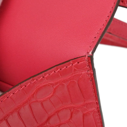 Hermes * Rose Extreme Alligator Constance 18 Shoulder Bag
