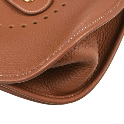 Hermes Gold Taurillon Clemence Evelyne 3 33 GM Shoulder Bag