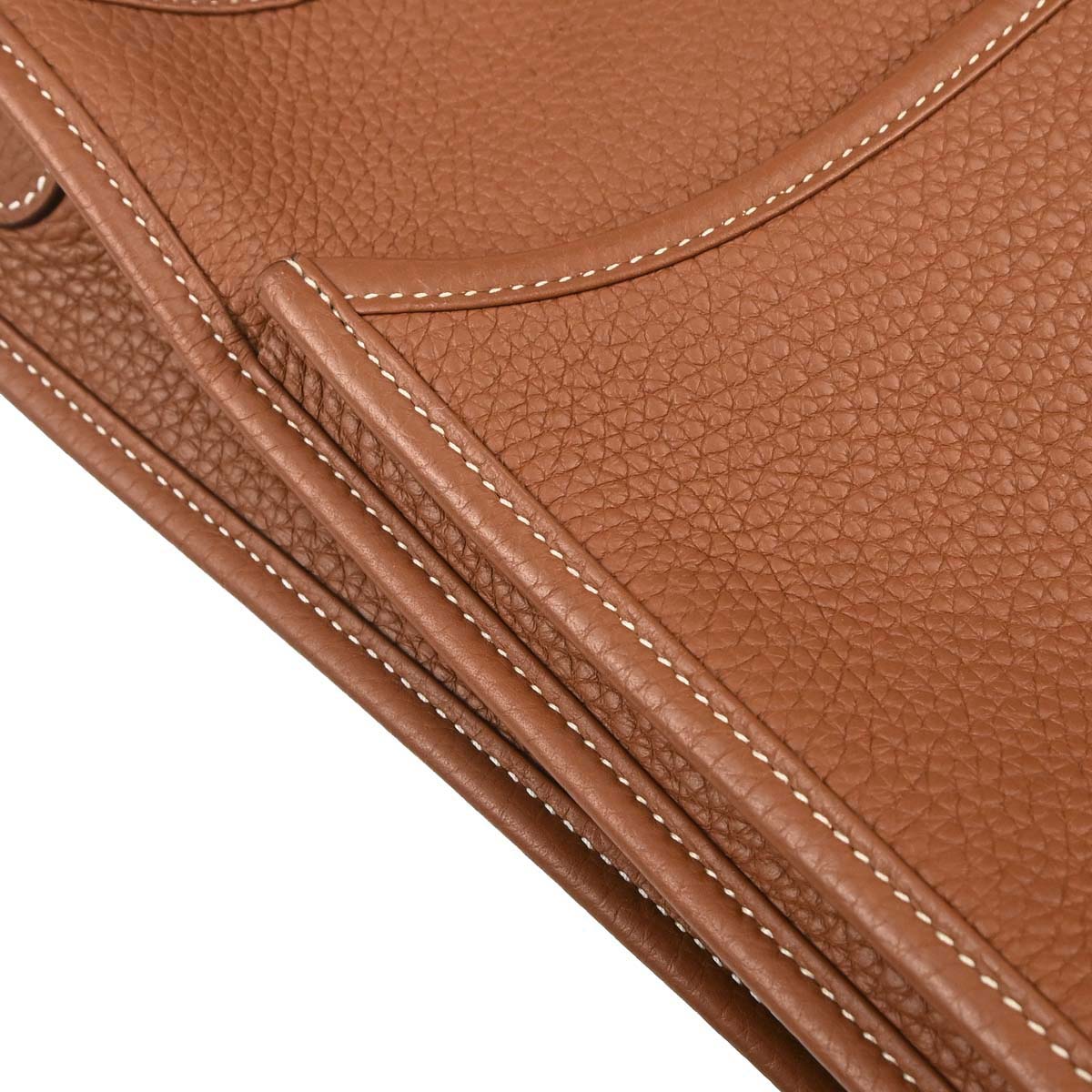 Hermes Gold Taurillon Clemence Evelyne 3 33 GM Shoulder Bag