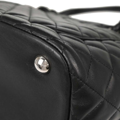 Chanel Black Calfskin Cambon Ligne Tote Handbag