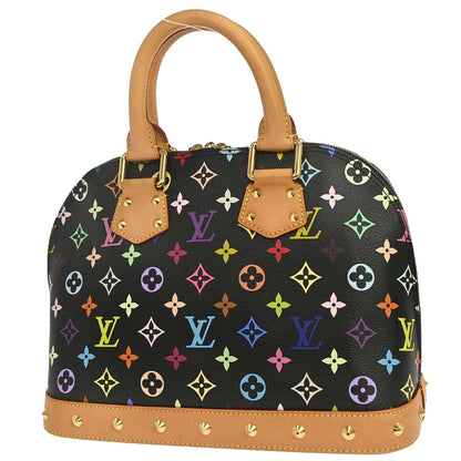 Louis Vuitton Black Monogram Multicolor Alma PM Handbag M40444