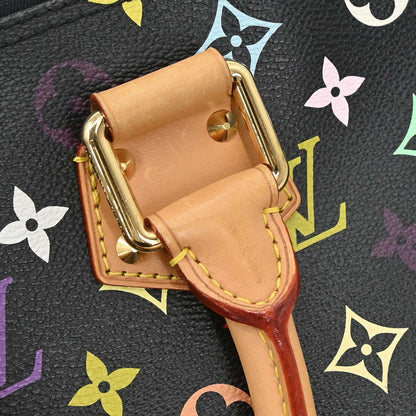 Louis Vuitton Black Monogram Multicolor Alma PM Handbag M40444