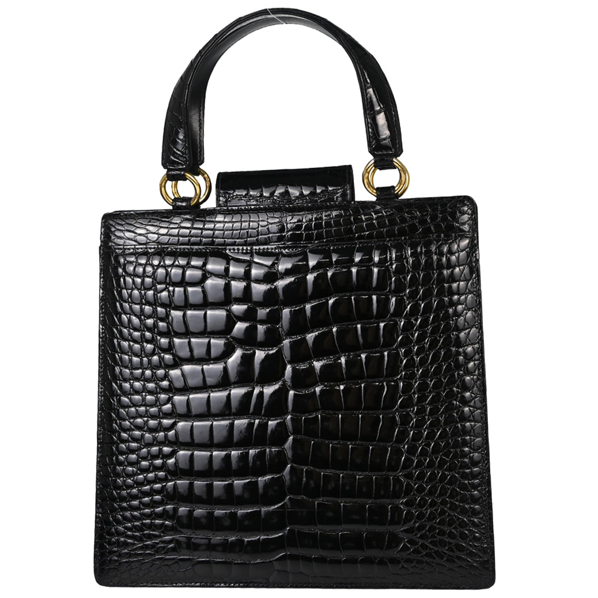 Chanel * Black Crocodile Tote Handbag