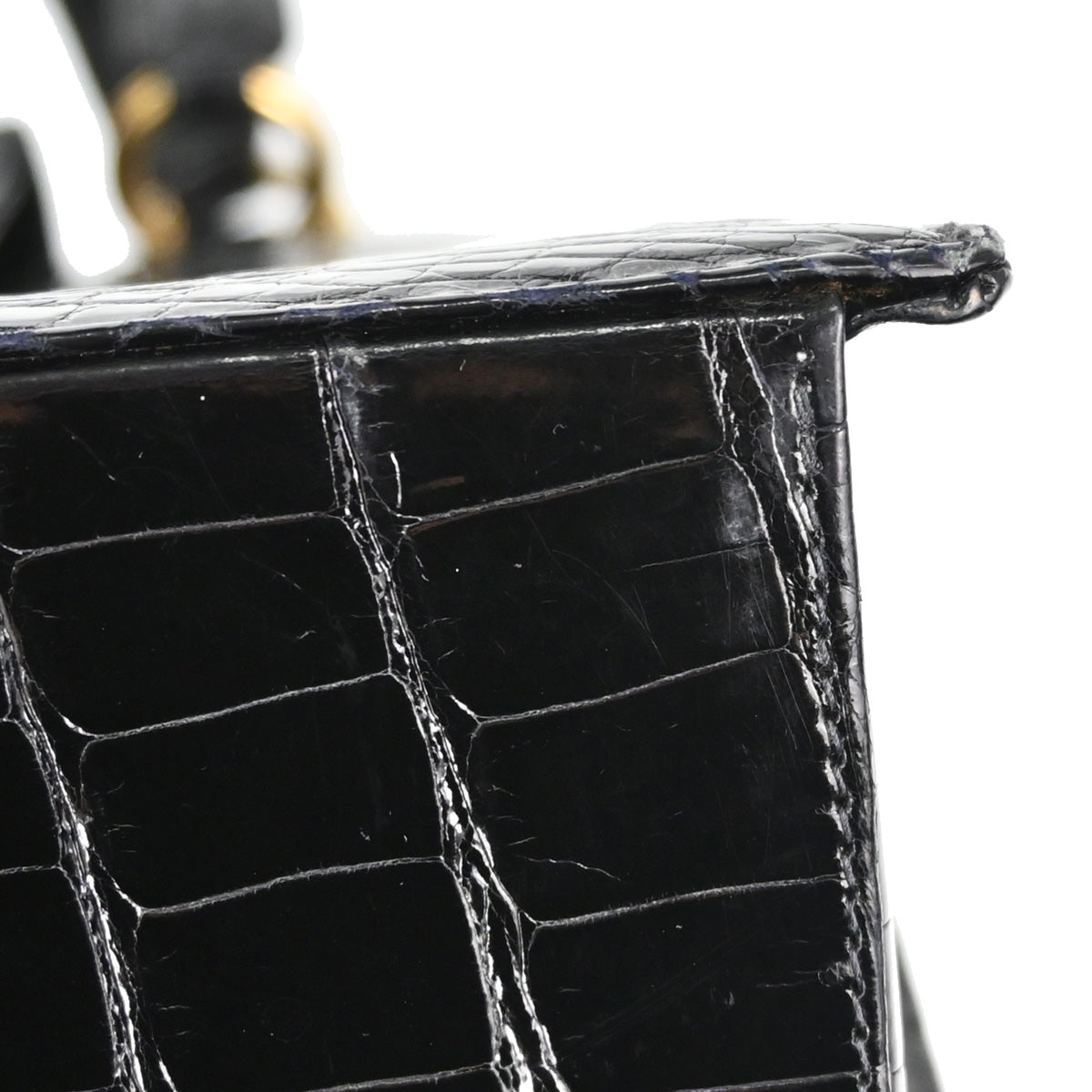 Chanel * Black Crocodile Tote Handbag