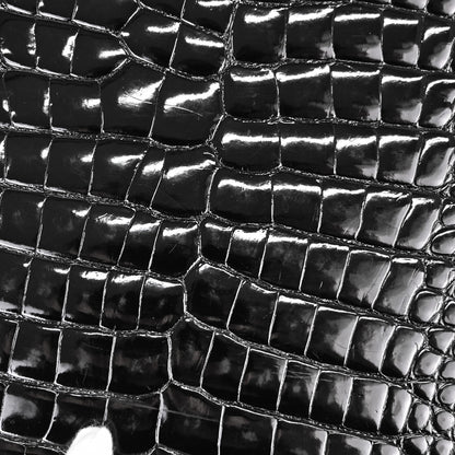 Chanel * Black Crocodile Tote Handbag