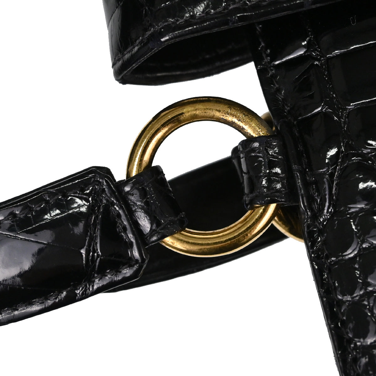 Chanel * Black Crocodile Tote Handbag