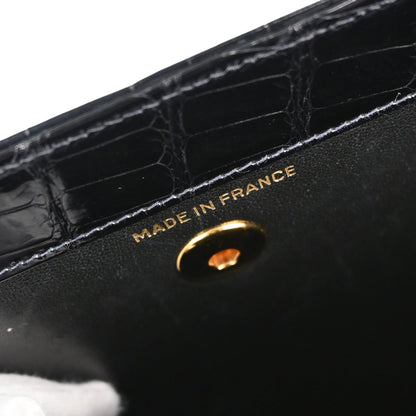 Chanel * Black Crocodile Tote Handbag