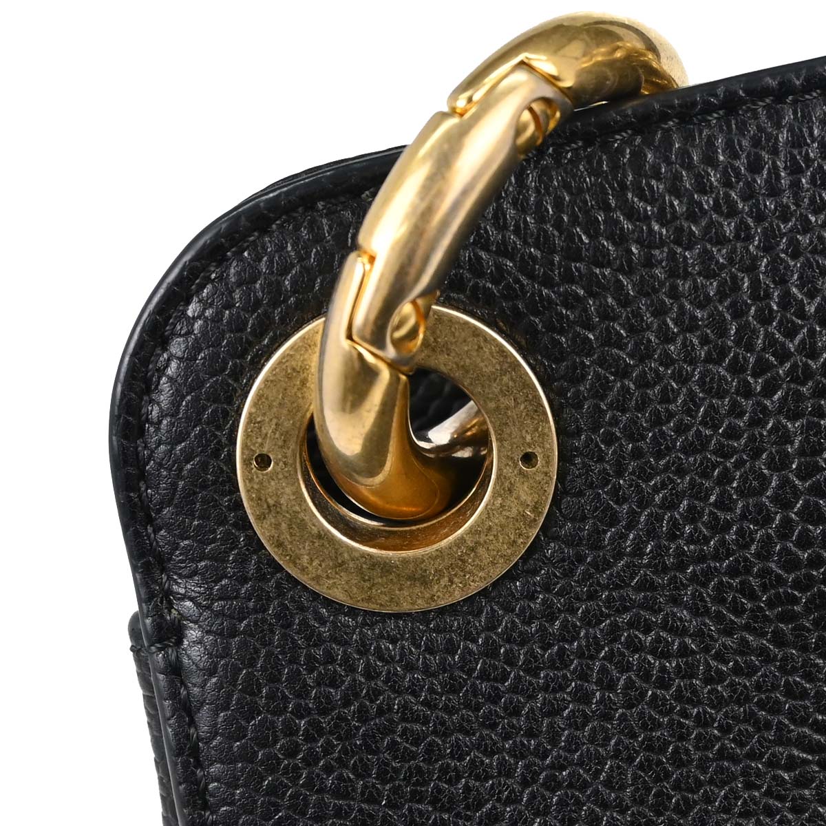 Chanel 2017 Black Caviar Skin Tote 2way Shoulder Handbag