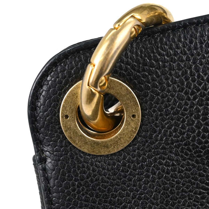 Chanel 2017 Black Caviar Skin Tote 2way Shoulder Handbag