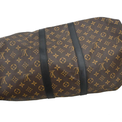 Louis Vuitton Monogram Macassar Keepall 45 Bandouliere M56711