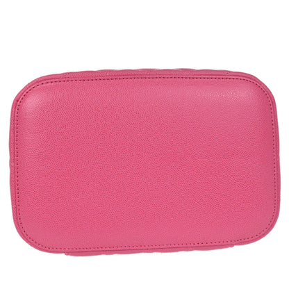 Chanel 2019 Pink Caviar Skin Vanity Handbag