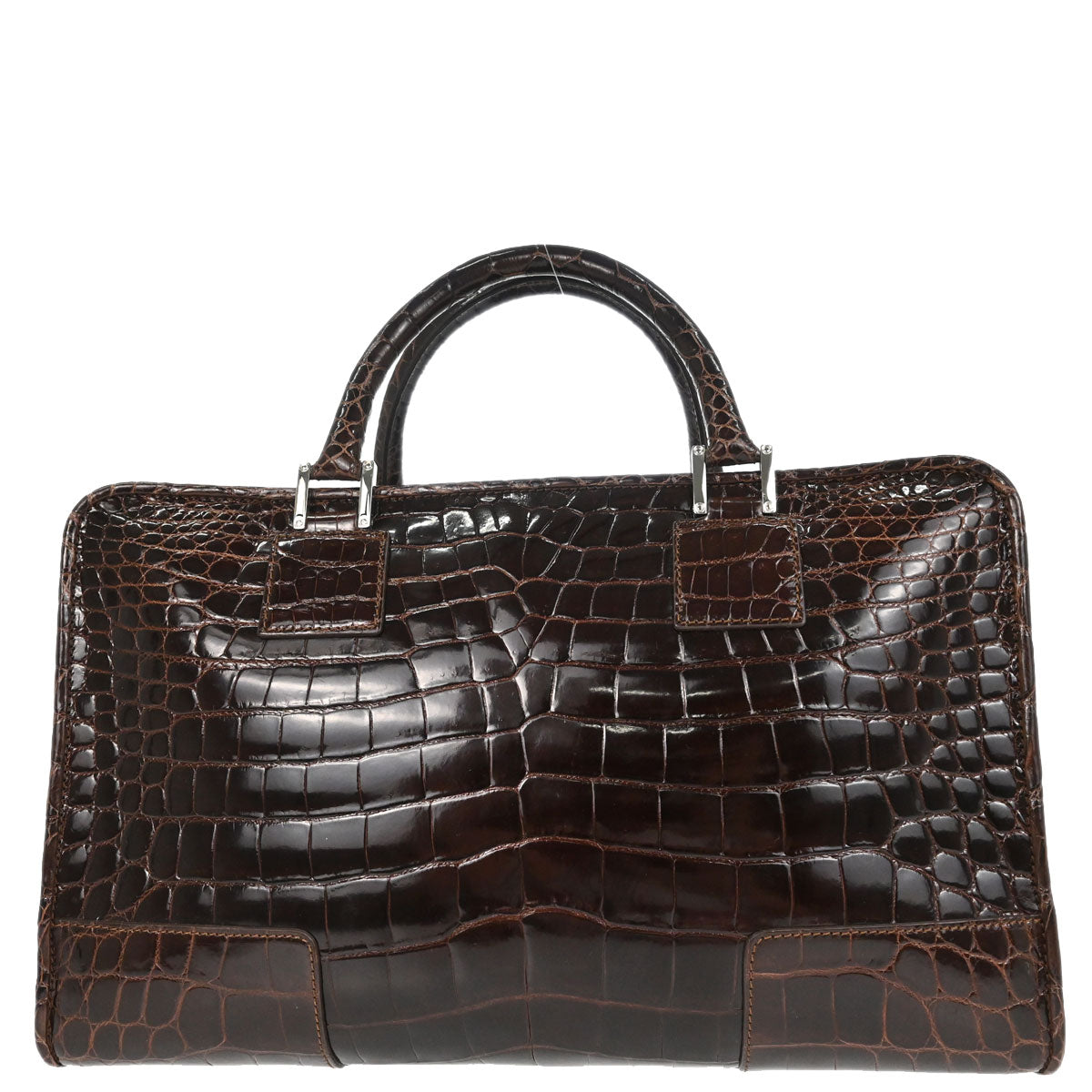 Loewe * Brown Crocodile Amazona 36 Handbag – AMORE Vintage Tokyo
