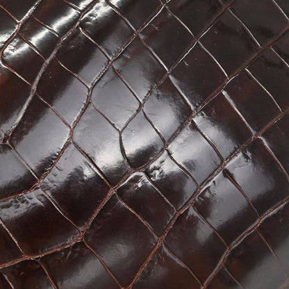 Loewe * Brown Crocodile Amazona 36 Handbag