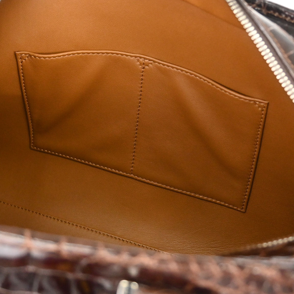 Loewe * Brown Crocodile Amazona 36 Handbag