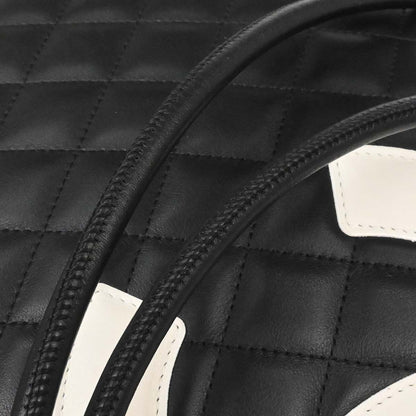 Chanel 2005-2006 Black Calfskin Cambon Ligne Shoulder Bag