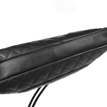 Chanel 2005-2006 Black Calfskin Cambon Ligne Shoulder Bag