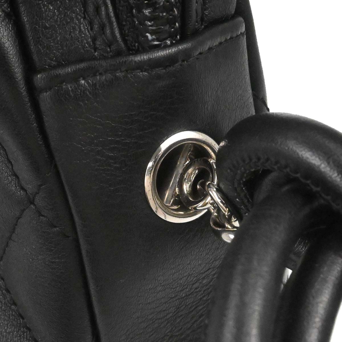Chanel 2005-2006 Black Calfskin Cambon Ligne Shoulder Bag