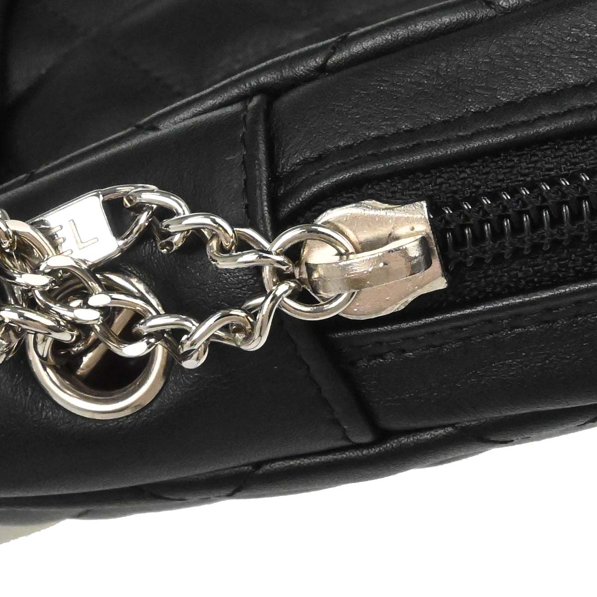 Chanel 2005-2006 Black Calfskin Cambon Ligne Shoulder Bag
