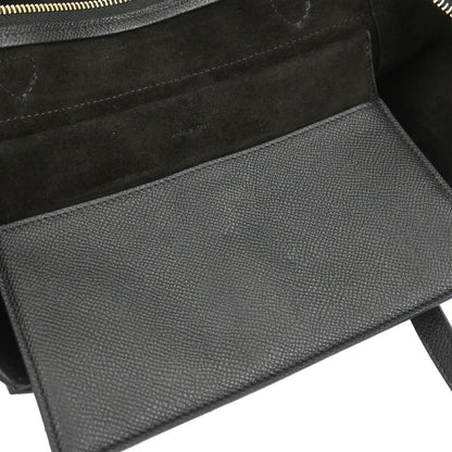 Celine Black Leather Belt Bag Micro 2way Shoulder Handbag